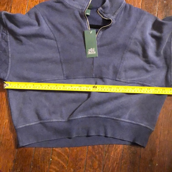 Wild Fable Quarter Zip Quilted Sleeve 